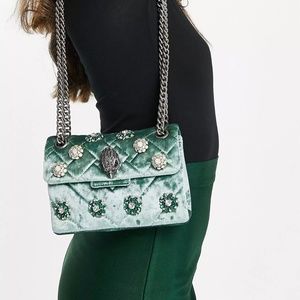 —SOLD — Kensington Embellished Velvet Crossbody Bag